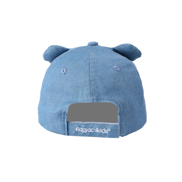 Kids UPF50+ 3D Cap - Bear Chambray