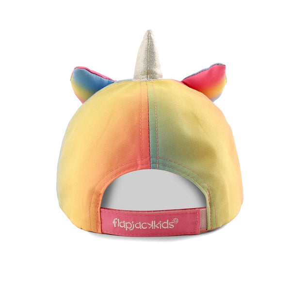 Kids UPF50+ 3D Cap - Rainbow Unicorn