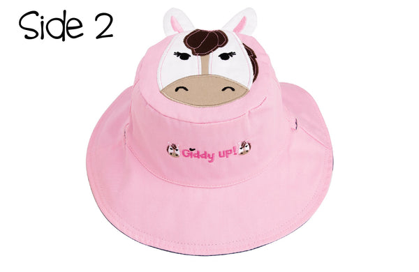 Kids UPF50+ Sun Hat - Horses
