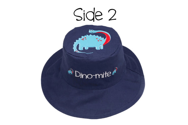 Kids UPF50+ Sun Hat - Dinosaurs