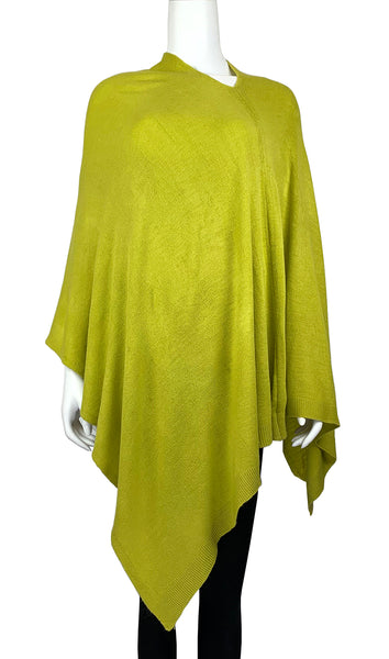 LADIES PONCHO – YELLOW/ORANGE HUES