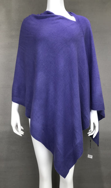 LADIES PONCHO – PURPLE HUES