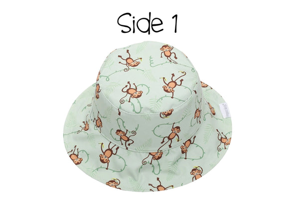 Kids' Patterned Sun Hat - Lion/Monkey