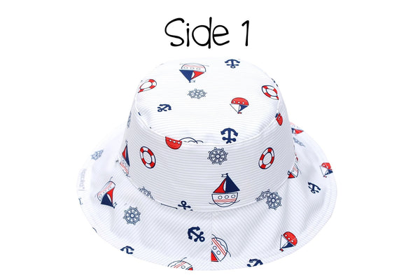 Kids' Patterned Sun Hat - Nautical