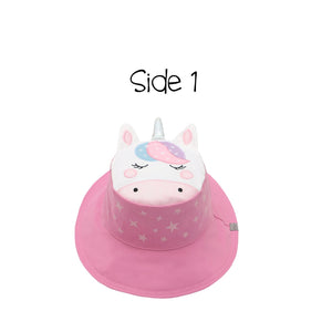 Kids UPF50+ Sun Hat - Unicorn/Star