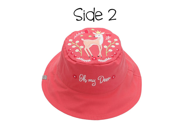 Kids UPF50+ Sun Hat - Bunny/Deer