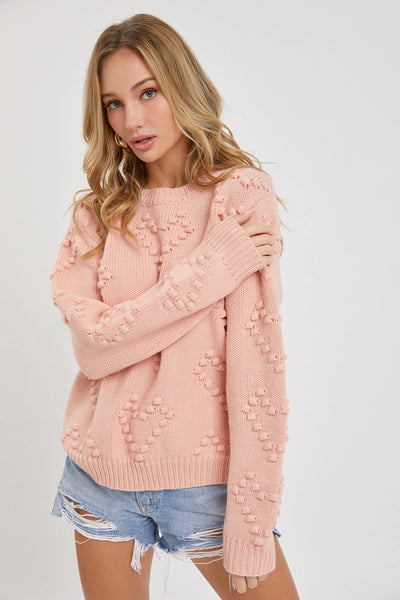 HEART SWEATER (TEXTURED)