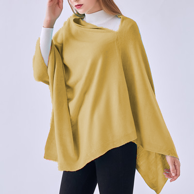 LADIES PONCHO – YELLOW/ORANGE HUES