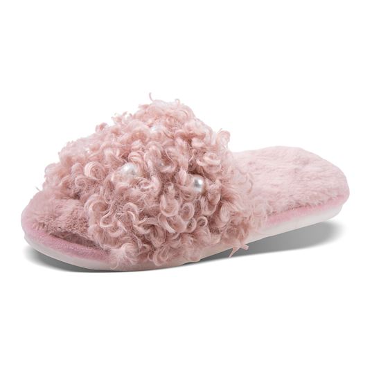 CURLY PEARL SLIPPERS