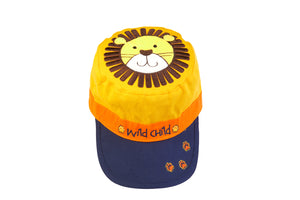 Kids' Reversible Caps - Lion/Monkey