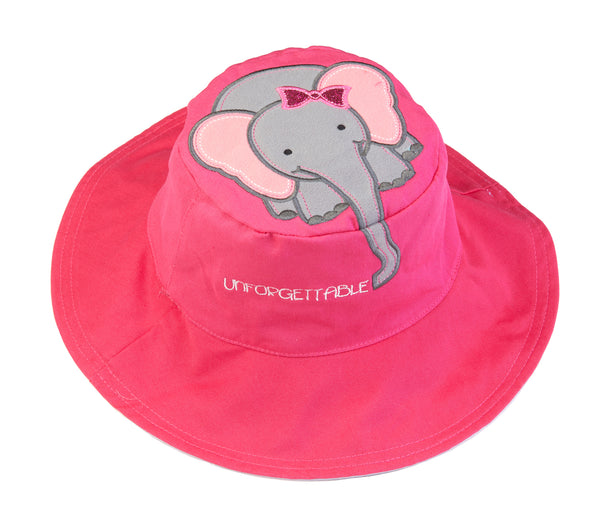 Kids' Sunhat - Hippo/Elephant