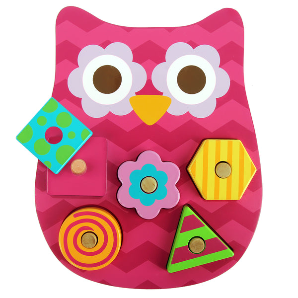 Wooden Peg Puzzles - Owl
